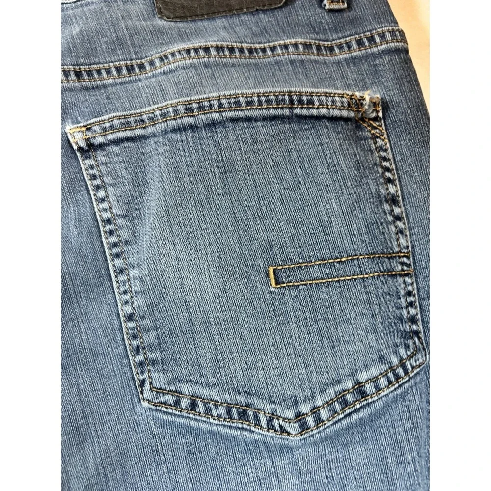 Calvin Klein Jeans Men's 38x28 5 Pockets Stretch Denim Straight Dark Blue Jeans